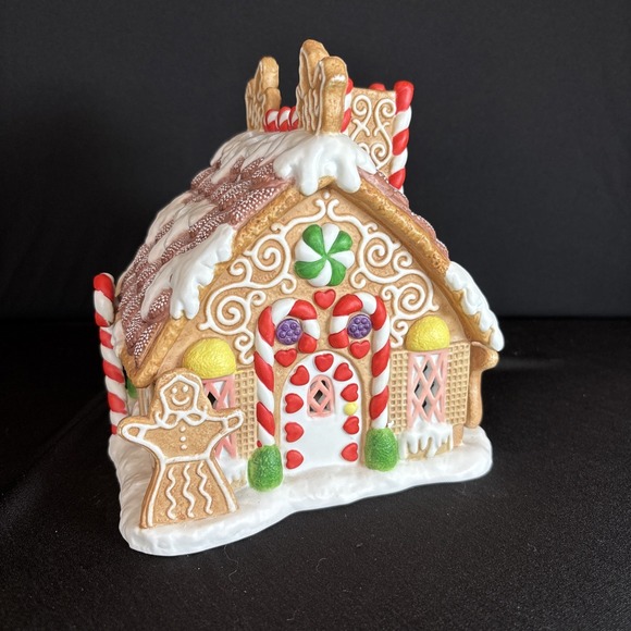 Partylite Gingerbread Christmas House Tealight Candle Holder P7304 - Picture 1 of 7